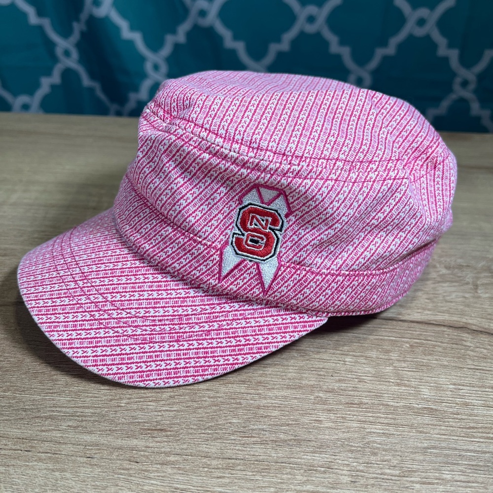 Adidas NC State Wolfpack Military-style Cap with Breast Cancer Awareness Ribbon - Picture 13 of 14